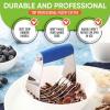 imageSpring Chef Dough Blender Top Professional Pastry Cutter with Heavy Duty Stainless Steel Blades Medium Size BlackSapphire
