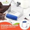 imageSpring Chef Dough Blender Top Professional Pastry Cutter with Heavy Duty Stainless Steel Blades Medium Size BlackSapphire