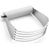 imageSpring Chef Dough Blender Top Professional Pastry Cutter with Heavy Duty Stainless Steel Blades Medium Size BlackWhite