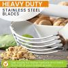 imageSpring Chef Dough Blender Top Professional Pastry Cutter with Heavy Duty Stainless Steel Blades Medium Size BlackWhite