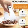 imageSpring Chef Dough Blender Top Professional Pastry Cutter with Heavy Duty Stainless Steel Blades Medium Size BlackWhite