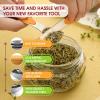 imageSpring Chef Magnetic Measuring Spoons Set Dual Sided Stainless Steel Fits in Spice Jars Yellow Set of 8 2 PackMango