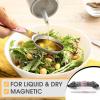 imageSpring Chef Magnetic Measuring Spoons Set Dual Sided Stainless Steel Fits in Spice Jars Yellow Set of 8 2 PackPink Lemonade