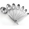 imageSpring Chef Stainless Steel Measuring Spoons Set of 7 Oval Metal Teaspoon ampamp Tablespoon Measuring Spoons  Nesting Kitchen Gadgets For Baking ampamp Cooking Dual Measurements  Dry ampamp Liquid Ingredients
