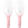 imageSpring Chef Magnetic Ice Scoop for Freezer Bin Contoured Translucent FlexiPlastic Ice Scooper with Soft Grip Handle Ice Scoop for Bar Kitchen Scoop for Food Flour Rice Popcorn  Pink LemonadePink Lemonade