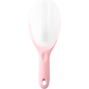 imageSpring Chef Magnetic Ice Scoop for Freezer Bin Contoured Translucent FlexiPlastic Ice Scooper with Soft Grip Handle Ice Scoop for Bar Kitchen Scoop for Food Flour Rice Popcorn  Pink LemonadePink Lemonade