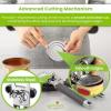 imageSpring Chef Stainless Steel Can Opener  Manual with Soft Grip Handles Easy Turn Heavy Duty Hand Can Openers for Seniors with Smooth Edge  Magnetic Lid Remover  SapphireGray