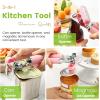 imageSpring Chef Stainless Steel Can Opener  Manual with Soft Grip Handles Easy Turn Heavy Duty Hand Can Openers for Seniors with Smooth Edge  Magnetic Lid Remover  SapphirePink Lemonade