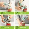 imageSpring Chef Stainless Steel Can Opener  Manual with Soft Grip Handles Easy Turn Heavy Duty Hand Can Openers for Seniors with Smooth Edge  Magnetic Lid Remover  SapphireMint