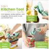 imageSpring Chef Stainless Steel Can Opener  Manual with Soft Grip Handles Easy Turn Heavy Duty Hand Can Openers for Seniors with Smooth Edge  Magnetic Lid Remover  SapphireMint