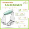 imageSpring Chef XL Stainless Steel Pastry Cutter Tool for Baking  Heavy Duty Dough Blender  Butter ampamp Dough Cutter Tool with Sharp Blades  Pastry Blender for Easy Mixing  Dishwasher Safe  BlackMint