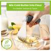 imageSpring Chef XL Stainless Steel Pastry Cutter Tool for Baking  Heavy Duty Dough Blender  Butter ampamp Dough Cutter Tool with Sharp Blades  Pastry Blender for Easy Mixing  Dishwasher Safe  BlackGray