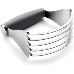 imageSpring Chef XL Stainless Steel Pastry Cutter Tool for Baking  Heavy Duty Dough Blender  Butter ampamp Dough Cutter Tool with Sharp Blades  Pastry Blender for Easy Mixing  Dishwasher Safe  BlackGray