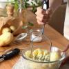 imageSpring Chef Stainless Steel Potato Masher with Premium Vegetable Peeler Mashed Potato Masher  Kitchen Tool with Soft Nonslip Handle Metal Food Masher for Fruit Avocado Bean Guacamole Banana