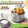 imageSpring Chef  Oval Measuring Spoons Set of 7 ampamp Measuring Cups Set of 7 Bundle Easy to Read Measurement Markings For Measures Dry and Liquid Ingredients