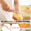 image:imageSpring Chef Stainless Steel Swivel Peeler amp 4 Sided Handheld Box Grater XL Size  2 Product Bundle  Pink Lemonade