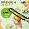 image:imageSpring Chef Swivel Vegetable Peeler amp Y Peeler with Sharp Stainless Steel Blades amp Premium Lemon Zester Fine Grater with Handle  3 Product Bundle  Black