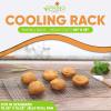 image:imageSpring Chef Stainless Steel Oven Safe 10x15 Cooling Rack amp Large Dough Blender amp Biscuit Cutter Set Black  2 Product Bundle