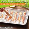 image:imageSpring Chef Stainless Steel Oven Safe 10x15 Cooling Rack amp Large Dough Blender amp Biscuit Cutter Set Black  2 Product Bundle