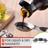 image:imageSpring Chef Stainless Steel Magnetic Measuring Spoons Set of 8 Black amp Measuring Cups Set of 7