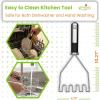 image:imageSpring Chef Potato Masher Stainless Steel  Heavy Duty Mashed Potato Masher Kitchen Tool  Fruit amp Food Smasher For Avocado Banana Eggs  Bean Smasher Tool  Durable Metal Mashing Utensil